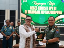 Pangdam XII/Tpr Terima Kunjungan Reses Komisi I DPR RI