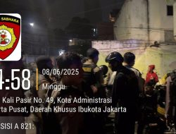 Tim Patroli Presisi Samapta Polres Metro Jakpus Amankan Empat Remaja Bersenjata Tajam di Jl. Kalipasir
