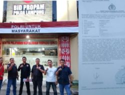 Ketua Korwil FPII Lampung Utara Laporkan Kasus Intimidasi Jurnalis ke Polda Lampung