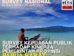 Survey Etos : Kepuasan Publik 100 Hari Kerja Gubernur Dominggus Mandacan 92%