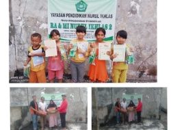 Posko Kebakaran Komunitas Kapuk Muara Peduli Bencana Serahkan Bantuan Ke Yayasan Pendidikan Nurul Ikhlas Rawa Indah