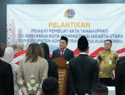 Kepala Kantor Pertanahan Kota Administrasi Jakarta Utara lantik 9 PPAT, Tekankan Integritas dan Profesionalisme
