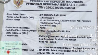 Penambangan Liar di Wilayah Kabupaten Pemalang Gunakan BBM Solar Bersubsidi, Media Desak Aparat Bertindak
