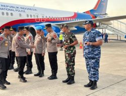 Kapolres Majalengka dan Kapolda Jabar Sambut Kedatangan Kapolri di BIJB Kertajati Majalengka