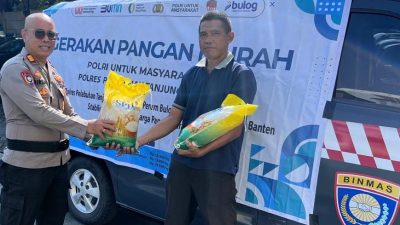 Polres Pelabuhan Tanjung Priok Salurkan 1,5 Ton Beras Lewat Program Gerakan Pangan Murah Bersama Bulog