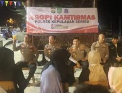 Kapolres Kepulauan Seribu Gelar Ngopi Kamtibmas di Pulau Tidung, Ajak Warga Jaga Jakarta