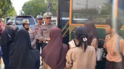 Satlantas Polres Metro Tangerang Kota Kampanyekan Keselamatan Lalu Lintas di Halte Bus Tayo Tang City
