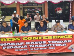 Selamatkan Banyak Jiwa, Polda Bali Amankan Kurir Narkoba Pria Asal Tabanan.