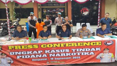 Selamatkan Banyak Jiwa, Polda Bali Amankan Kurir Narkoba Pria Asal Tabanan.