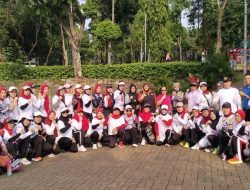 Novi Nurwanto Ketua DPW LP2KP Provinsi DKI Jakarta Menghadiri Senam Bersama di Taman Cempaka Jakarta Timur