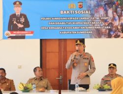 Kapolres Sumedang Gelar Bakti Sosial untuk Lansia, Yatim, Jompo dan Penyandang Disabilitas di Desa Sirnamulya