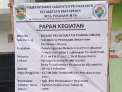 Pembangunan Rabat Beton di Desa Pusakamulya Mulai Dikerjakan, Diharapkan Dongkrak Ekonomi Warga