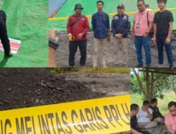 Tim Penegak Hukum Gakkum Pelalawan Pasang  Polis Line di Stockpile Tumpukan Batu Bara Milik  PT Manunggal Inti Artamas